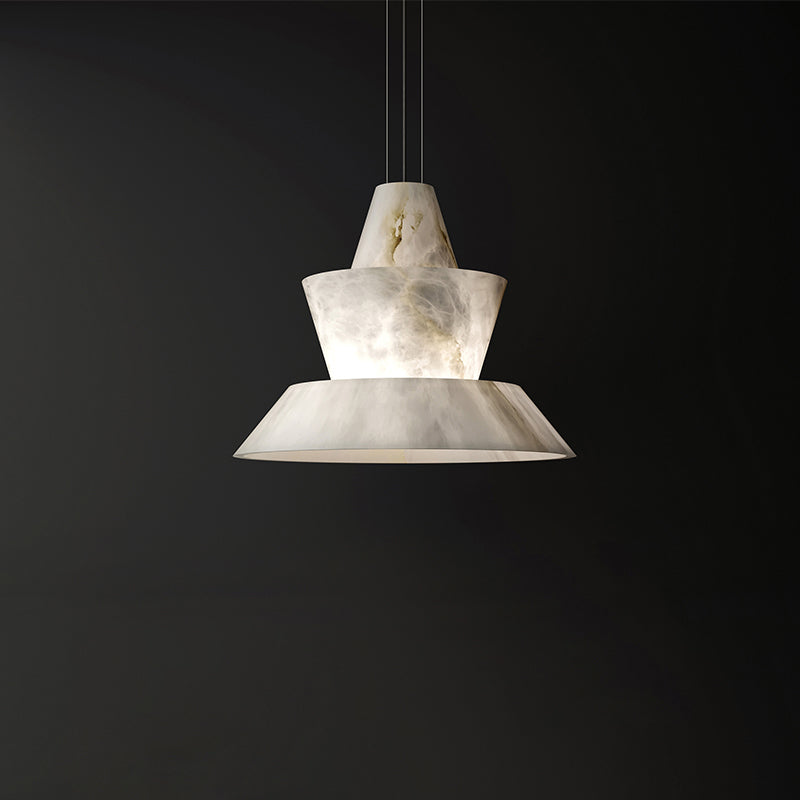 Brianna Alabaster Dining Table Pendant Light, Designer Pendant Lights