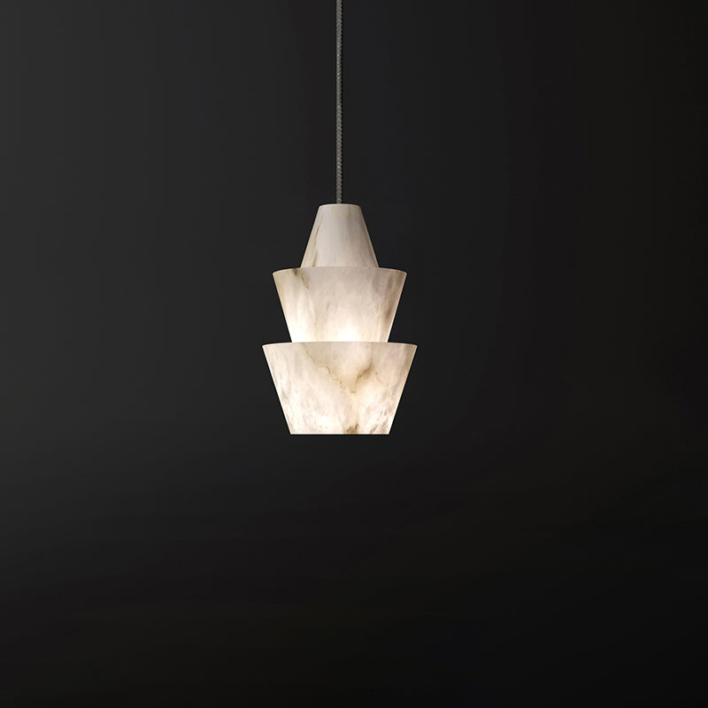 Brianna Alabaster Pendant Light,  Modern Marble Pendant Lighting