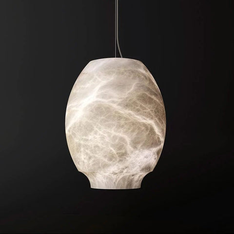 Darian Alabaster Lantern Pendant Light, Interior Design Pendant Lamp