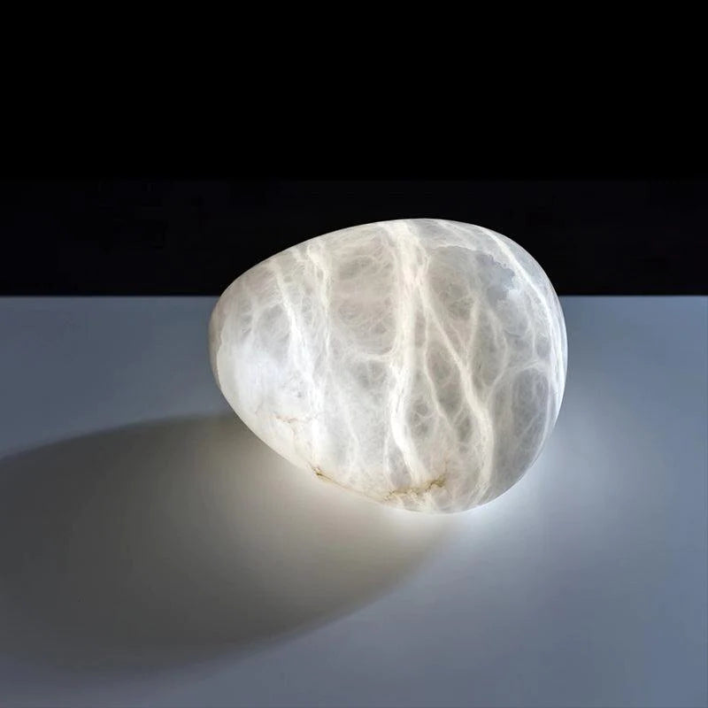 Laurel Handcrafted Alabaster Pendant Light, Natural Stone Lamp