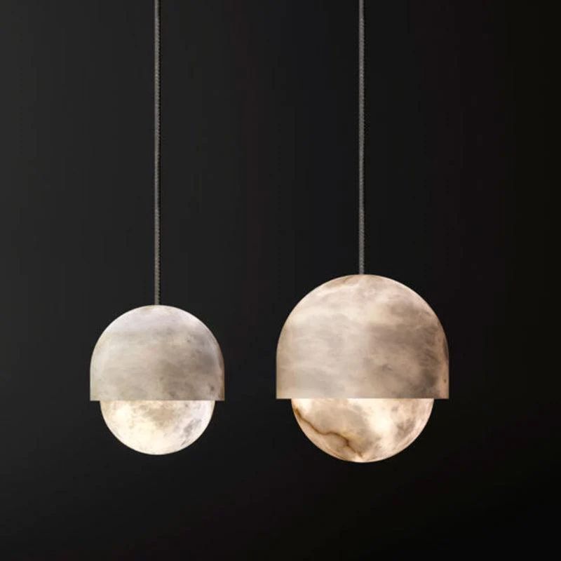 Ronan Modern Alabaster Mini Island Pendant Light