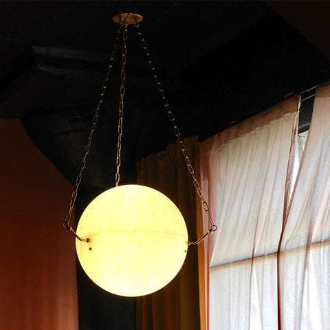 Zenobia Alabaster Suspension Lamp, Kitchen Island Pendant Lamp