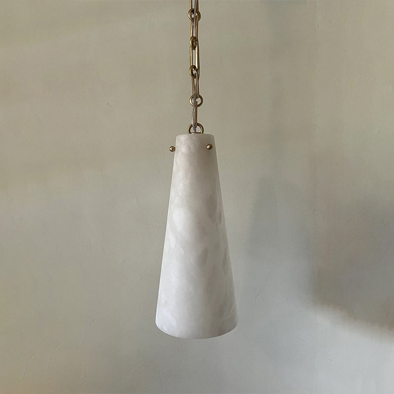 Cassie Single Lights Handcrafted Alabaster Pendant, Luxury Modern Pendant Lamp