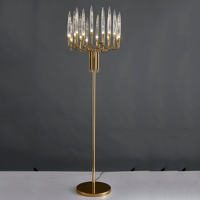 Modern Luxury Glass Standing  Floor Lamp