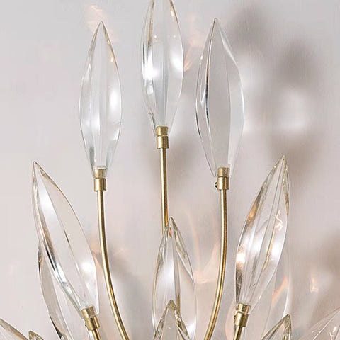 New Romantic Art Lily-Shaped Crystal Chandelier for Living Room/Dining Room