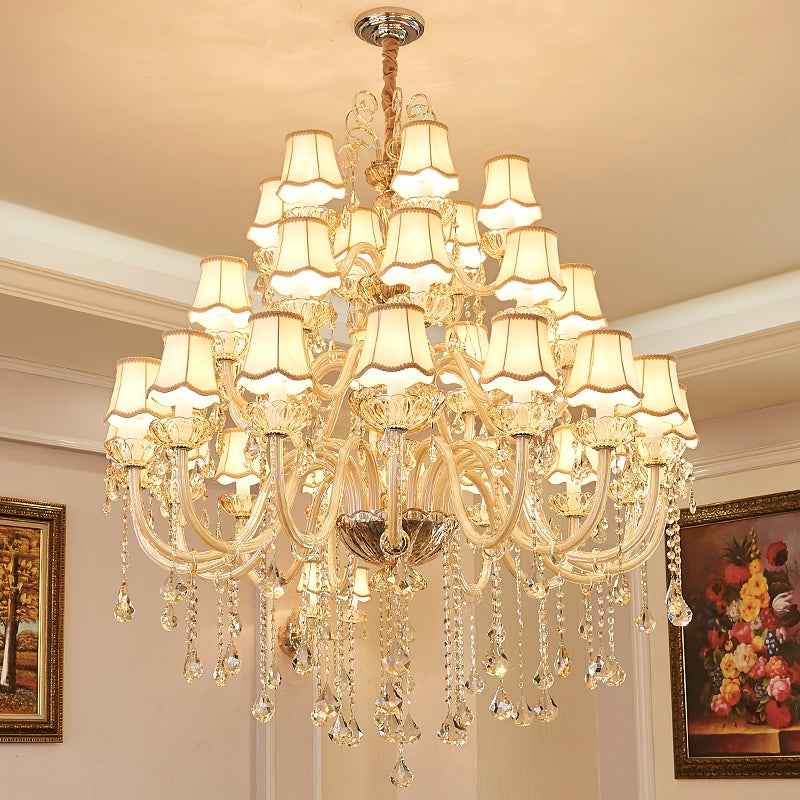 chandelier,chandeliers,extra large,large,oversize,big,huge,foyer,duplex hall,two-story foyer,loft,candle,branch,raindrop,pendent,crystal,metal