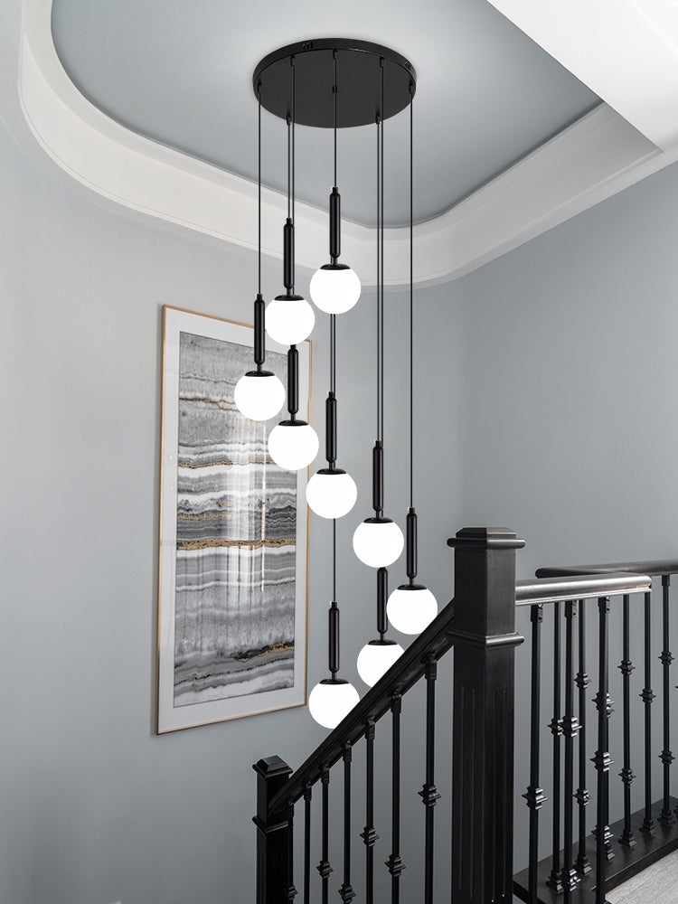 Extra Large Nordic Minimalist Long Pendant Light for Spiral Staircase/High-ceiling Room