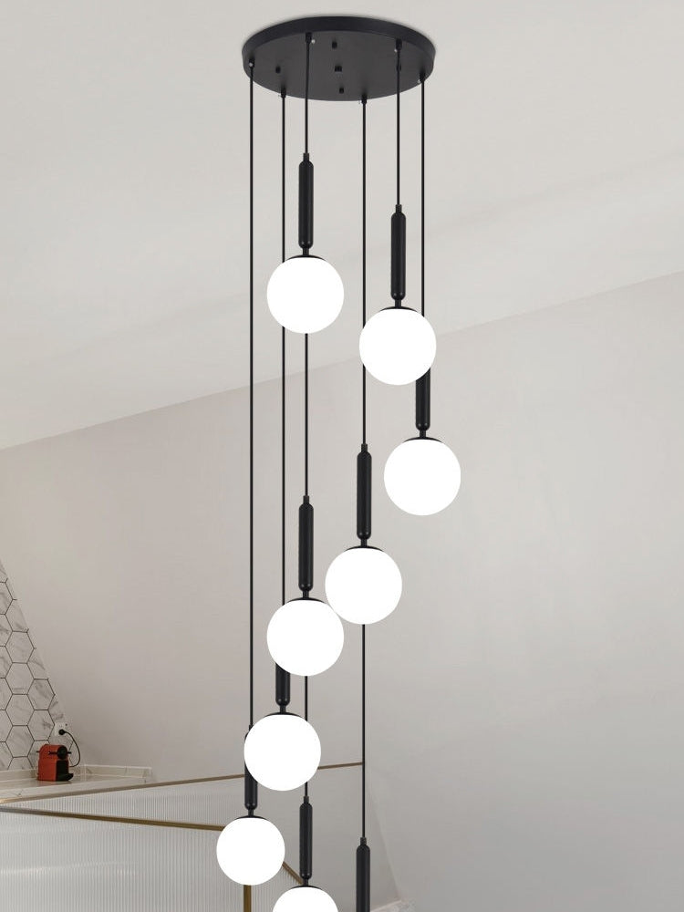 Extra Large Nordic Minimalist Long Pendant Light for Spiral Staircase/High-ceiling Room