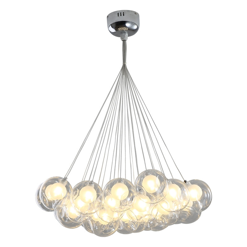 Oversize Modern Glass Ball Bubble Light Art Chandelier for Living/Dining Room/Clothing Store