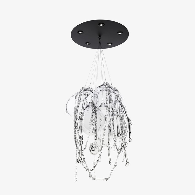 Designer Style Post-Modern Avant Glass Art Chandelier for Living Room/Stairs/High-Ceiling Room