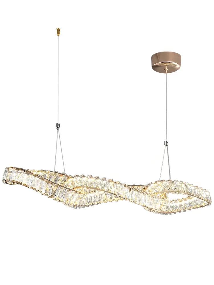 Designer Model Light Luxury Creative Crystal Pendant Chandelier for Dining Room/Kitchen Island