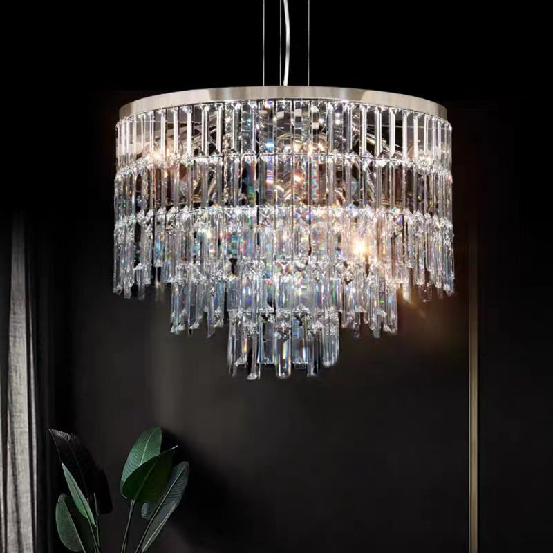 SERIE 4282 – MODELL 4282 HL 50 – HÄNGELEUCHTE,CHANDELIERS,CHANDELIER,CRYSTAL,layers,tiers,layered,tierer,crystal rod,round,luxury,ceiling