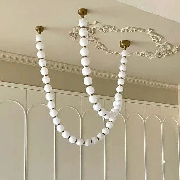 Modern Creative Pearl Necklace Chandelier