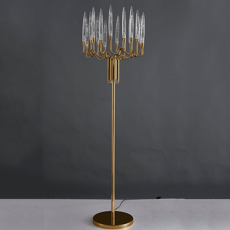 Modern Luxury Glass Standing  Floor Lamp