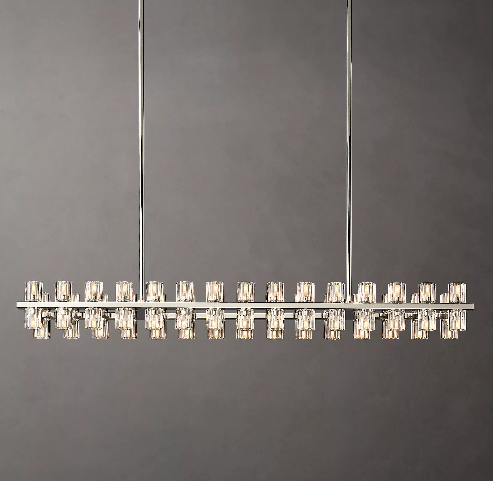 Arcachon Crystal Rectangular Chandelier 54" 72"