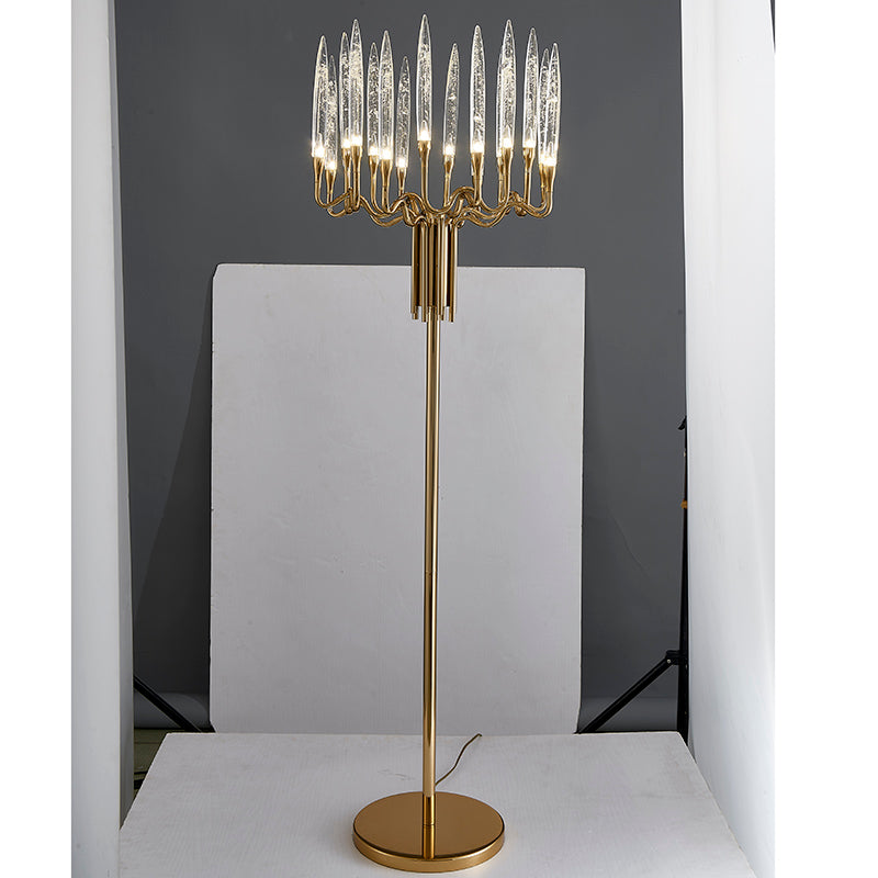 Modern Luxury Glass Standing  Floor Lamp