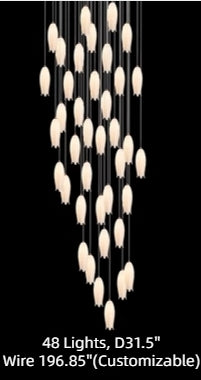 2023 New Arrival Elegant Flower Chandelier For Foyer/ Staircase