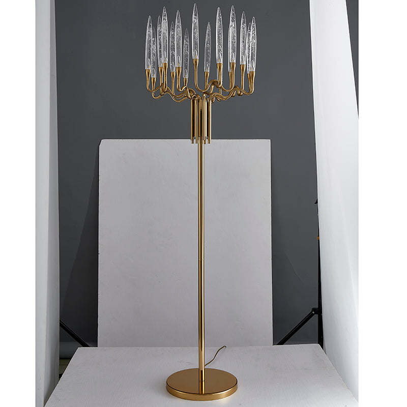 Modern Luxury Glass Standing  Floor Lamp