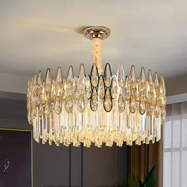 2024 New Arrival Crystal Chandelier Modern Living Room Ceiling Light