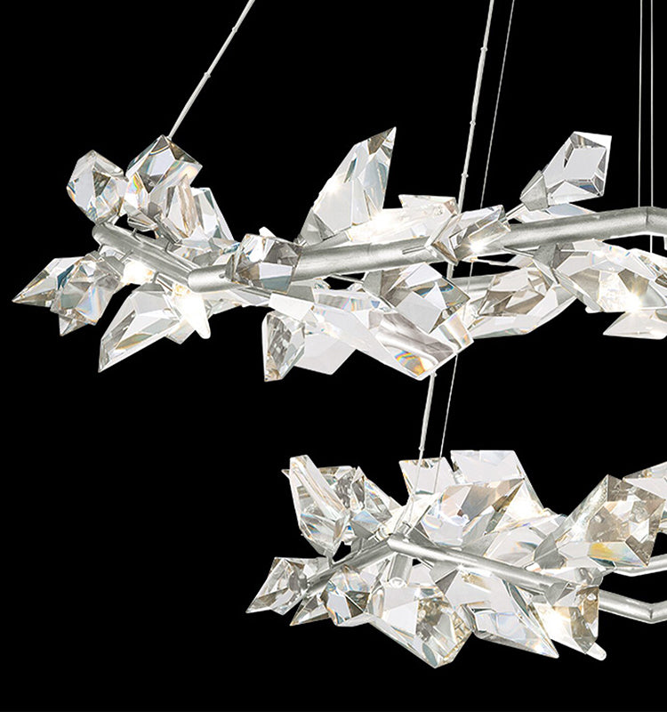 Modern luxury forests  55" Round Crystal Chandelier