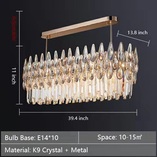 2024 New Arrival Crystal Chandelier Modern Living Room Ceiling Light