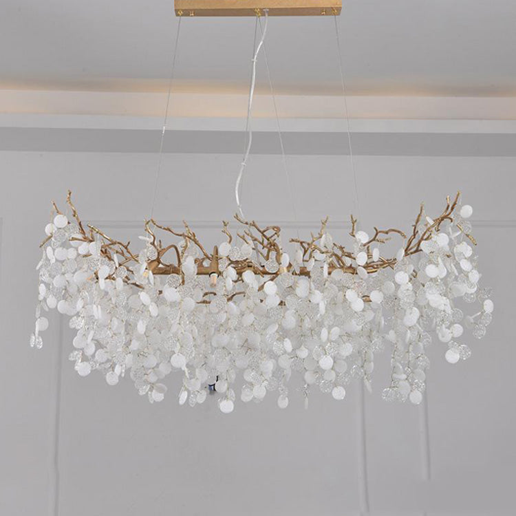 Zosia American Creative Brass Branch Chandelier, Modern Ceiling Lighting Chandelier for Living Room