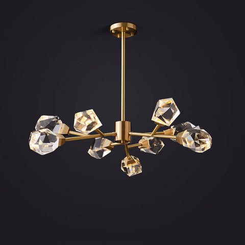 Masonry Faceted Crystal Prisms Chandelier for dinning room, living room