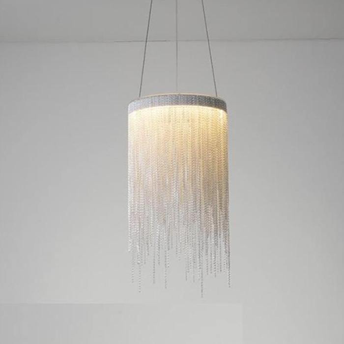 Daphne Aluminum Chain Tassel Pendant Light