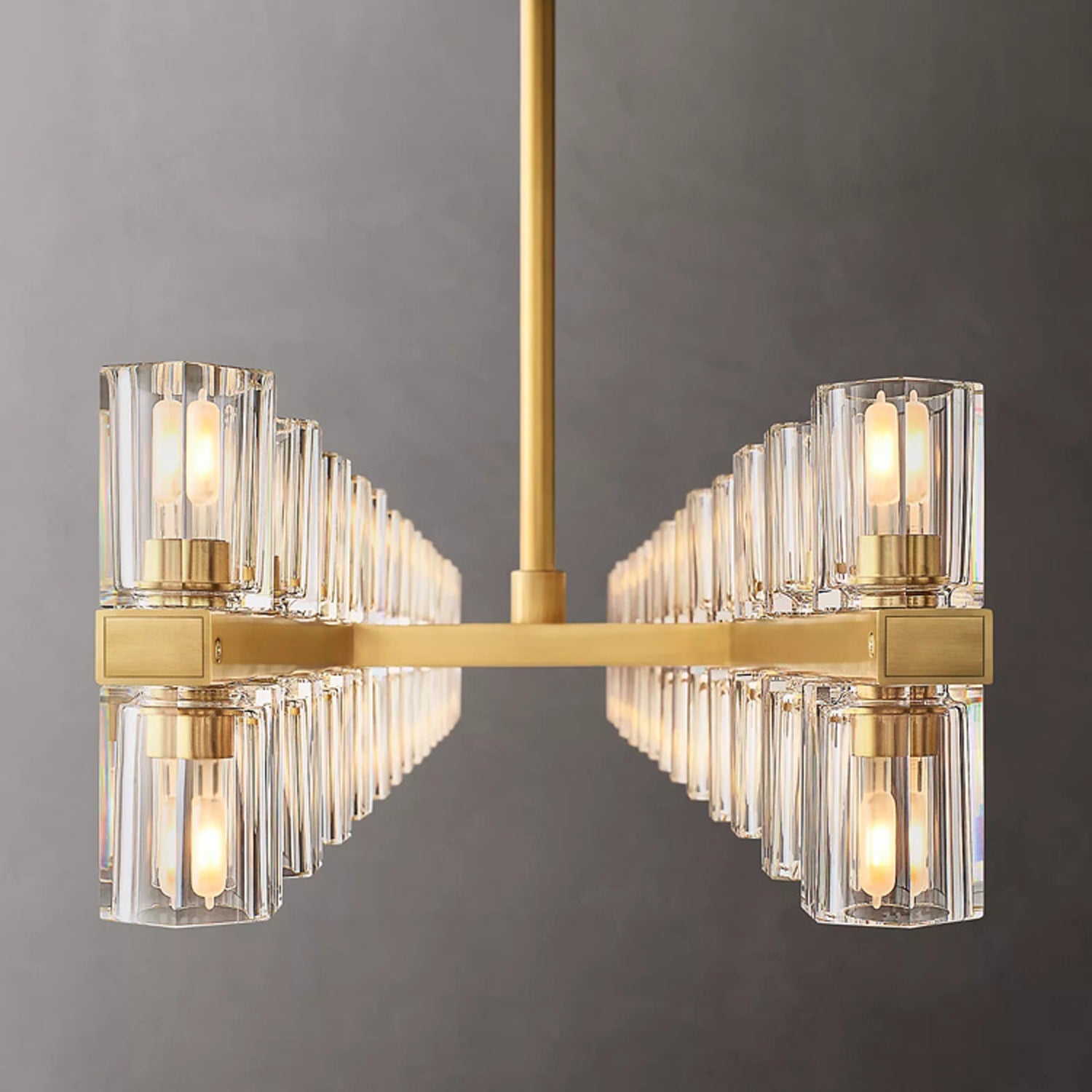 Arcachon Crystal Rectangular Chandelier 54" 72"