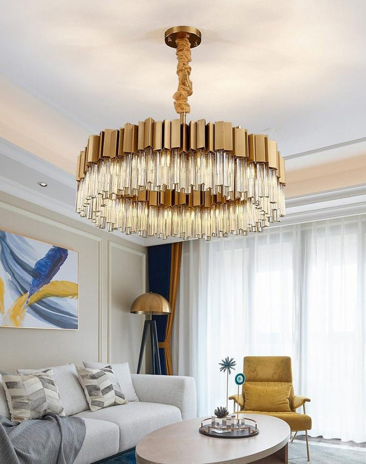 Kubica Round Crystal Chandelier