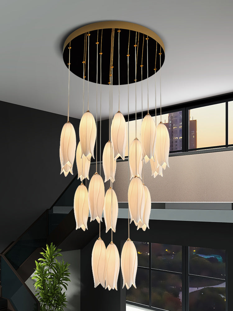 2023 New Arrival Elegant Flower Chandelier For Foyer/ Staircase