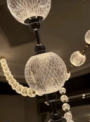 Modern Creative Pearl Necklace Chandelier for Living Room/Staircase/Foyer/Entryway