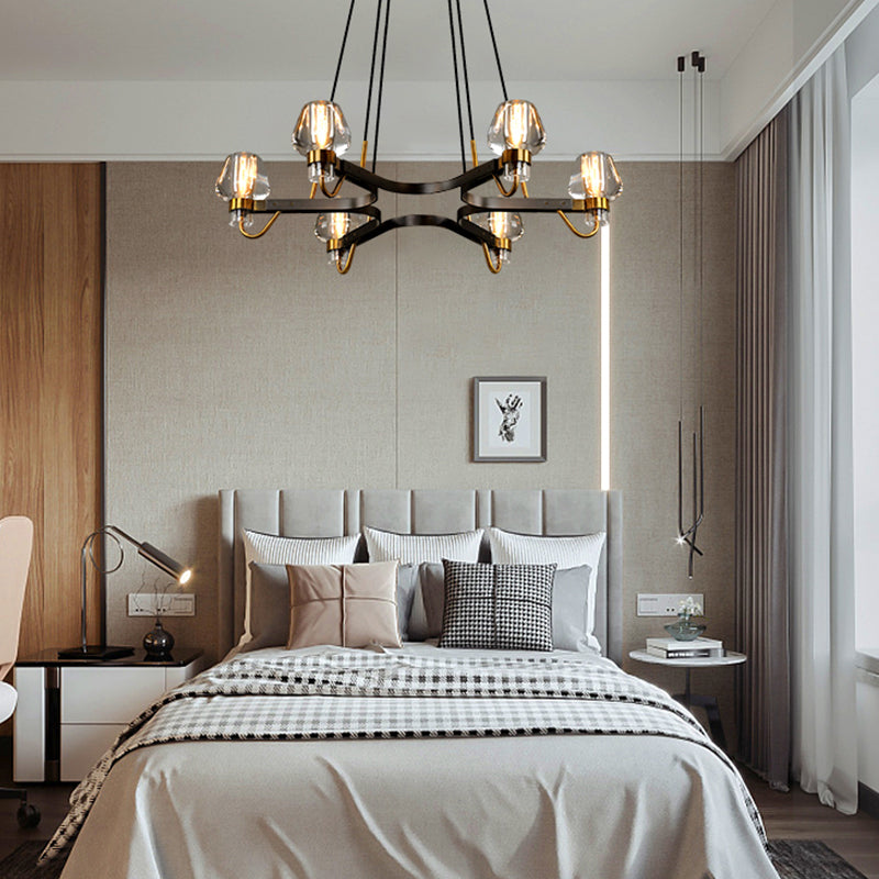 Brass,post-modern,industrial style, bulb, light luxury, 6 heads, glass, 8 heads,chandeliers, branch, pendants, ValleyLamps, living room. bedroom, dining room, light,