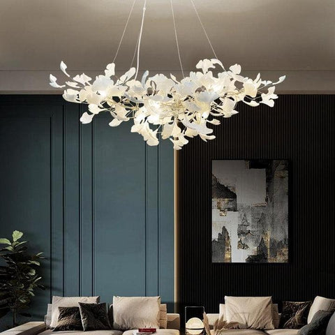 Porcelain Linear Gold Chandelier – Valley Lamps