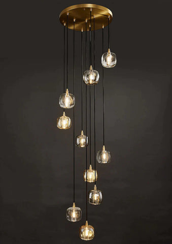 Post-modern Extra-long Pendant Light Fixtures for Staircase/High-ceiling Space/Foyer