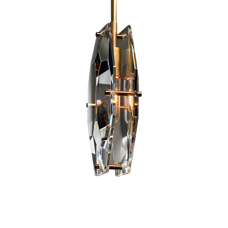 Simple Faceted Crystal Pendant Lighting