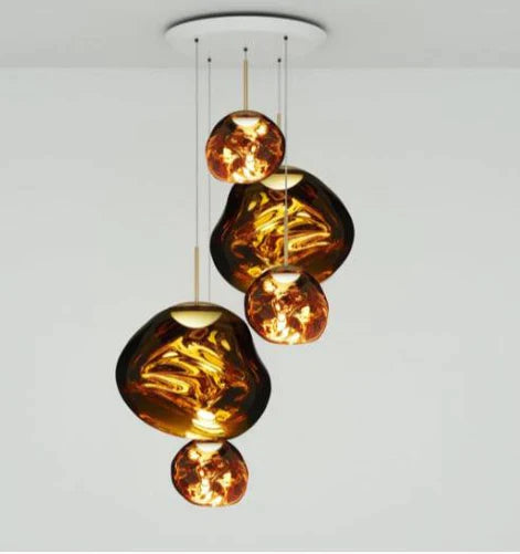 Modern Rock Glass Special Shape Pendant Lighting