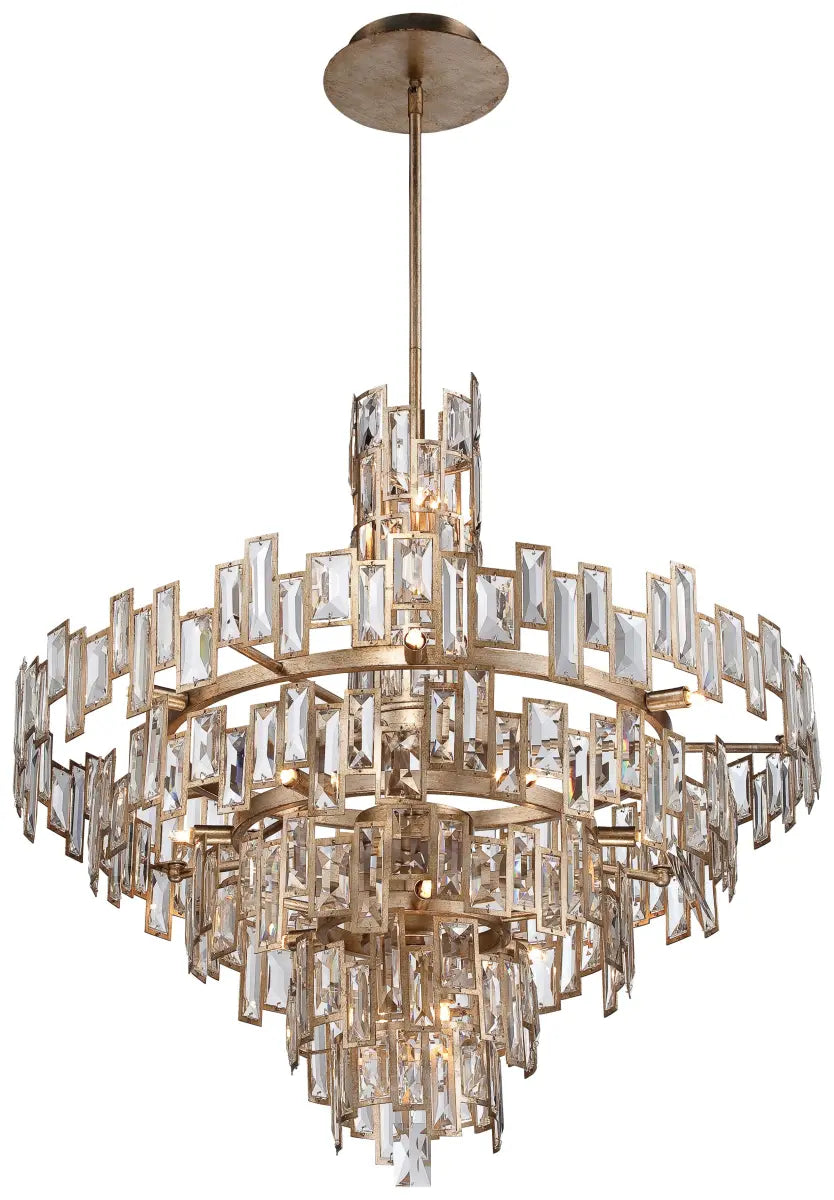 Modern Creative Art Design Multi-Tier Gyroscopic Crystal Chandelier