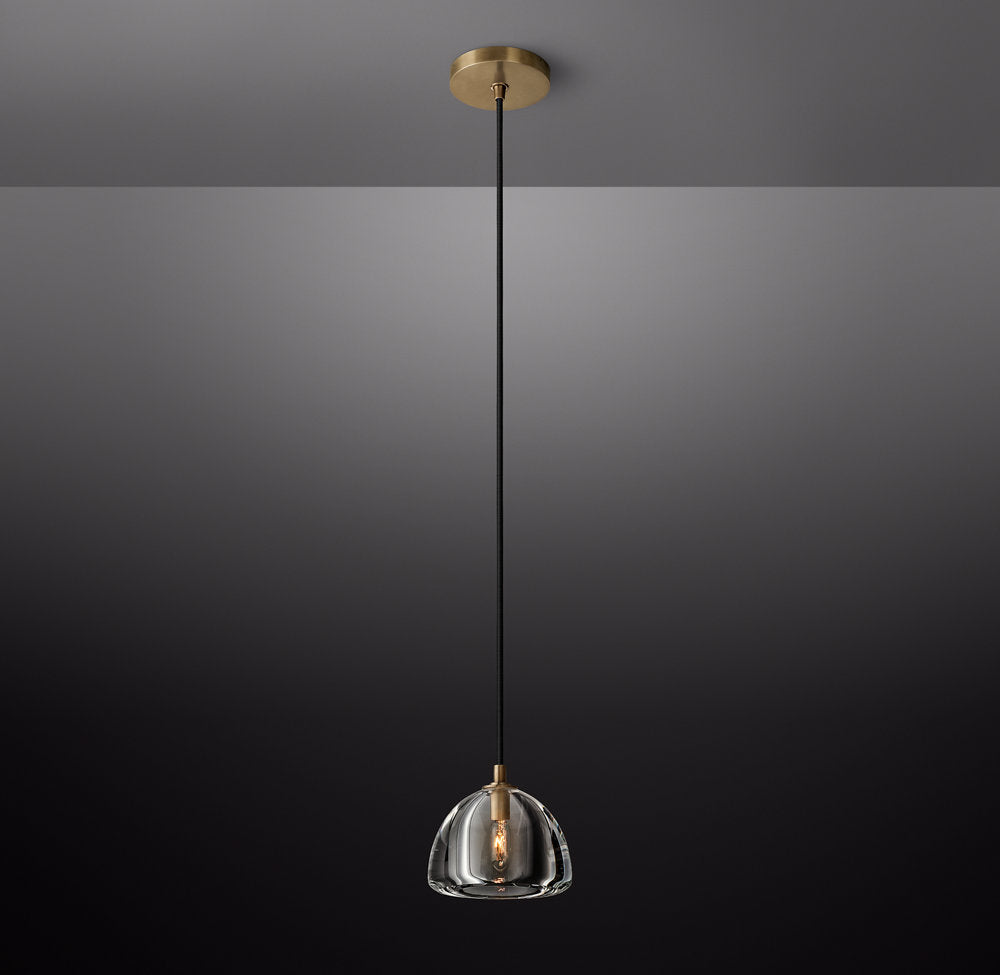 Hemisphere Modern Glass Pendant Light